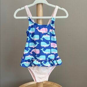 ⭐️⭐️ PICK 5 / $20 Carter's Toddler Girl Blue Whale Print One Piece Swimsuit 24M